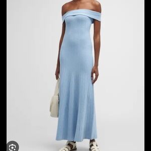Anna Quan neve off shoulder knit dress
